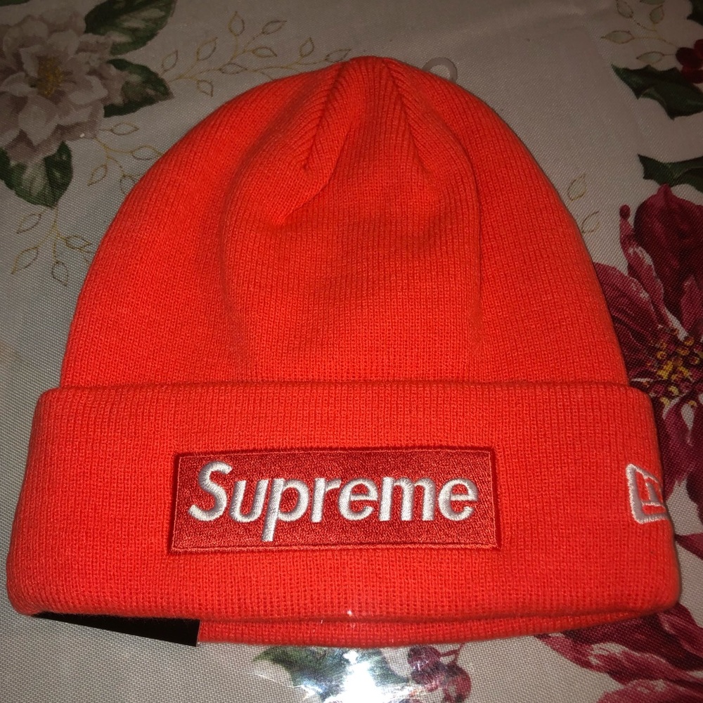 Supreme New Era Box Logo Beanie - Picture 1 of 5